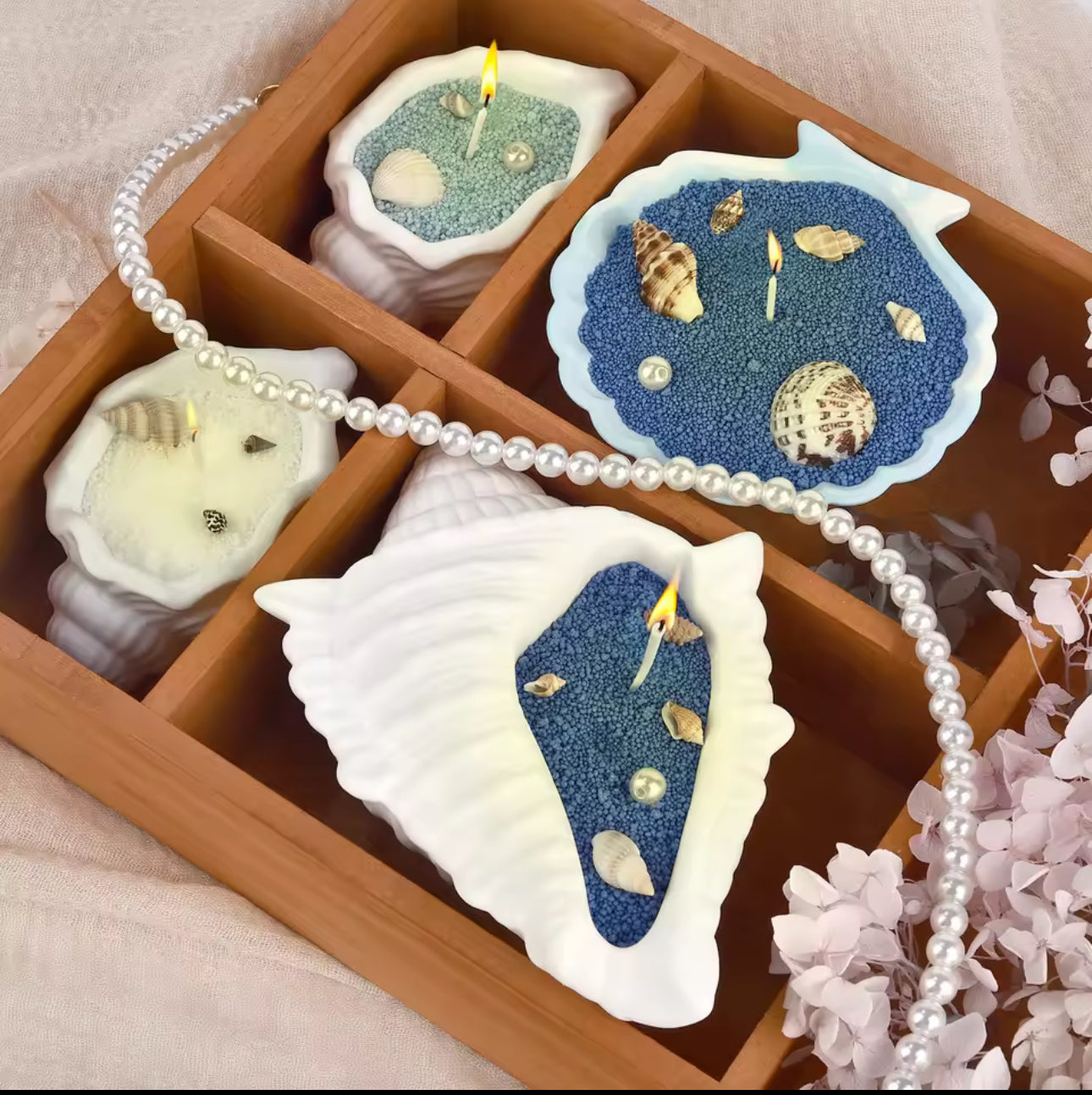 Refillable sand candle wax 500 Grams + 15 Wicks